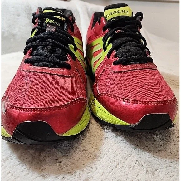 ASICS‎ GEL-Excel 33 2 Men's Red Neon Running Shoes Size 11 T315N - Picture 4 of 11